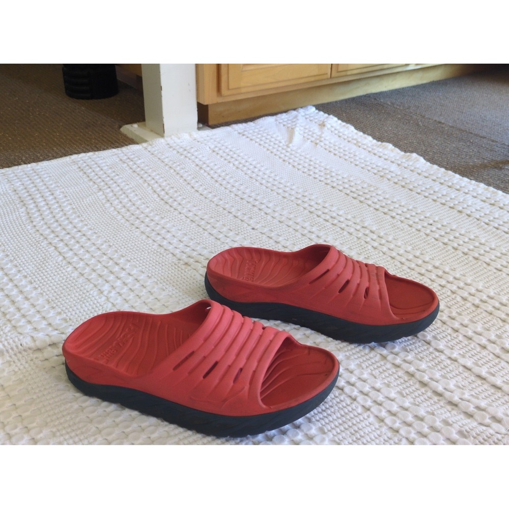 Hoka One One Recovery Slides Orange Gray Size 10